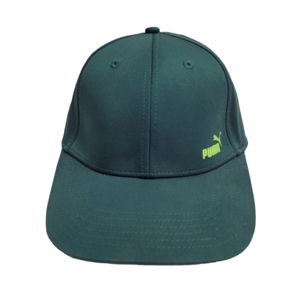 Puma Dark Green Fitted Baseball Hat Cap  L/XL - Picture 1 of 11